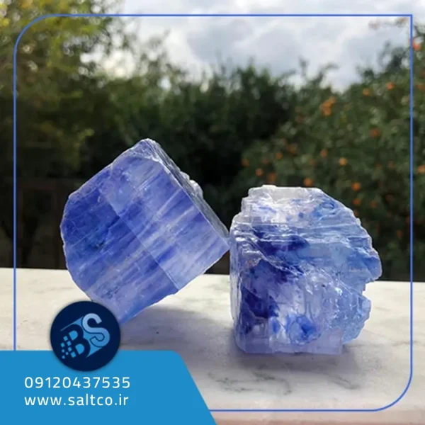 نمک آبی کریستالی پر رنگ