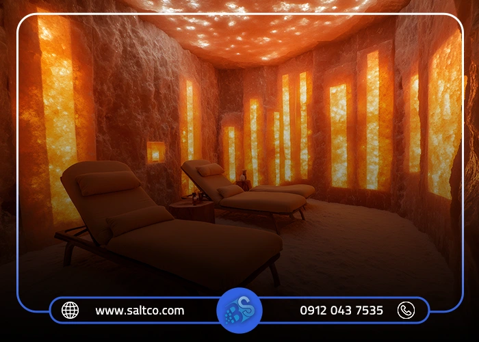 0 تا 100 طراحی و اجرای اتاق نمک درمانی با سنگ نمک